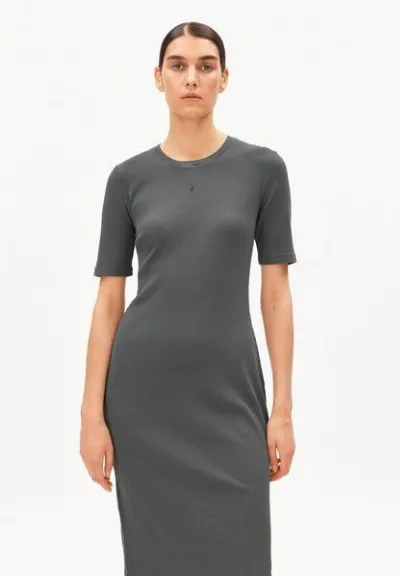ARMEDANGELS ARMEDANGELS SEHAARAA GMT DYE Damen Ripp-Jerseykleid aus Bio-Baumwoll Mix