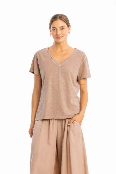 RAVENS VIEW IBIZA RAVENS VIEW IBIZA Damen vegan Top Nova Taupe Braun