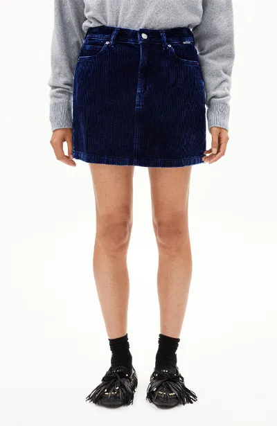 ARMEDANGELS ARMEDANGELS Damen vegan Rock Aacumeri Cord Indigo