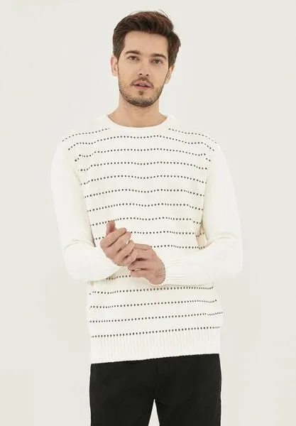 ORGANICATION ORGANICATION Gestreifter Pullover aus Bio-Baumwolle