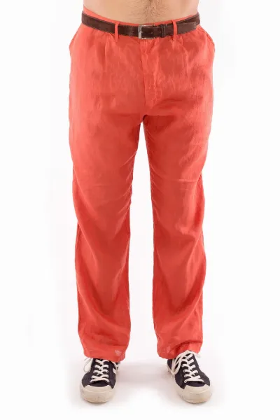 RAVENS VIEW IBIZA RAVENS VIEW IBIZA Herren vegan Hose Positano Terracotta Orange