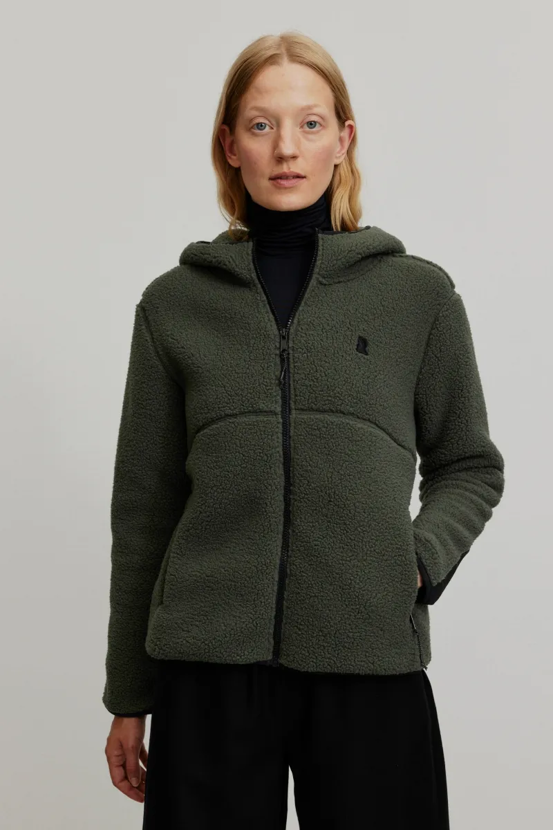 recolution Recolution Damen vegan Jacke Alcea Dark Khaki