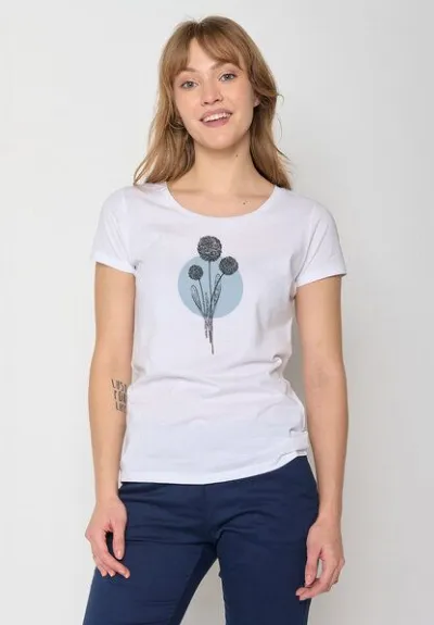 GreenBomb GREENBOMB Nature Allium Loves - Sportliches T-Shirt aus Bio-Baumwolle / hochwertiger Print / GOTS / Fair & Vegan