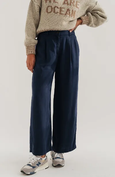 TWOTHIRDS TWOTHIRDS Damen vegan Hose Nanpu Blau Nacht