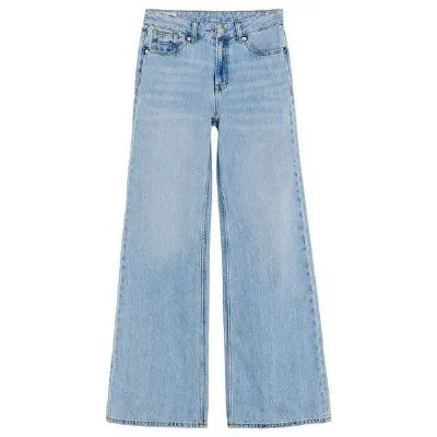 Kings Of Indigo Kings Of Indigo Jane - Mid rise Relaxed flare - Blue Reef Super Light Used