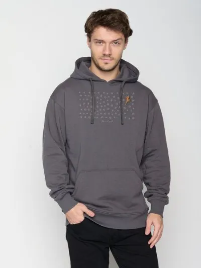 GreenBomb GREENBOMB Lifestyle Boulderer Joy - Gemütlicher Hoodie aus Bio-Baumwolle / hochwertiger Print / GOTS / Fair & Vegan