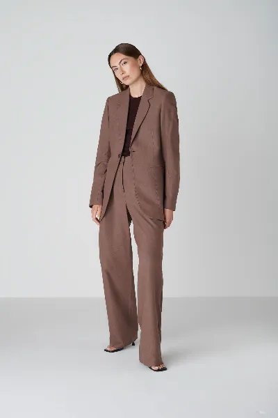 Floria Collective Floria Collective Damen vegan Blazer Janne Schokoladen