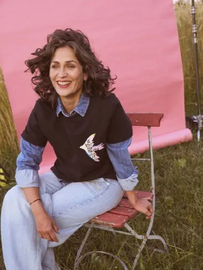 LANIUS LANIUS Statementshirt BIRD (GOTS) aus Bio-Baumwolle