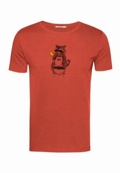 GreenBomb GREENBOMB Animal BBQ Guide - Sportliches T-Shirt aus Bio-Baumwolle / hochwertiger Print / GOTS / Fair & Vegan