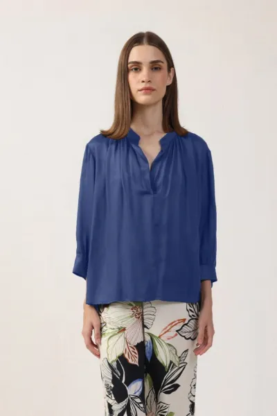 Neu Nomads Neu Nomads Damen vegan Bluse Juno Bluejay