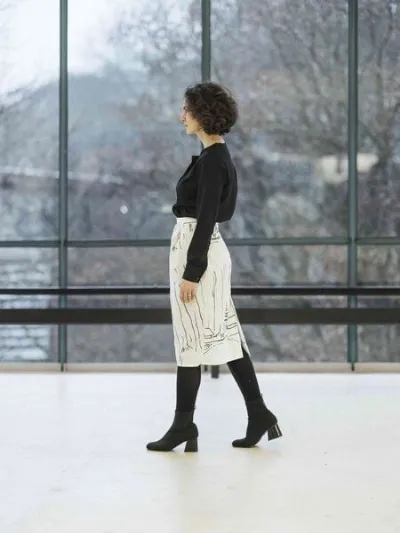 Sophia Schneider-Esleben Sophia Schneider-Esleben Rock Maria Snow - Pencilskirt Damenrock aus Bio-Baumwolle