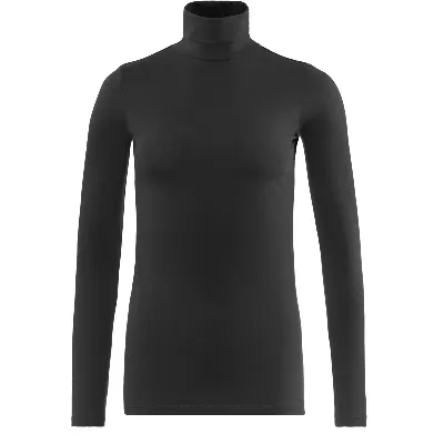 Living Crafts LIVING CRAFTS - Damen Rollkragen-Shirt - Schwarz