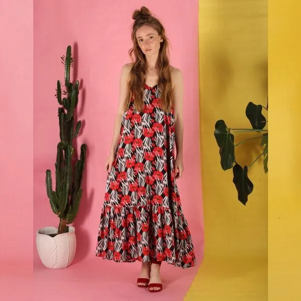 ManduTrap ManduTrap Volantkleid Saram mit Blumenmuster
