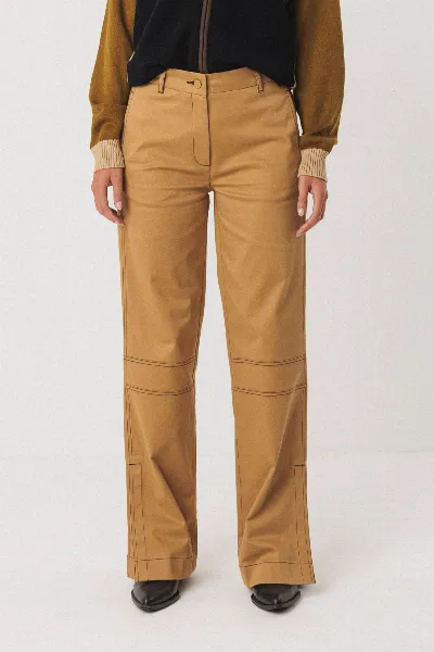 SKFK SKFK Damen vegan Hose Iraeta Braun