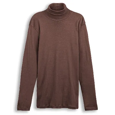 Living Crafts LIVING CRAFTS - Herren Rollkragen-Shirt - Braun