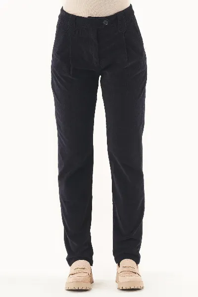 ORGANICATION ORGANICATION Damen vegan Cordhose Aus Bio-Baumwolle Navy