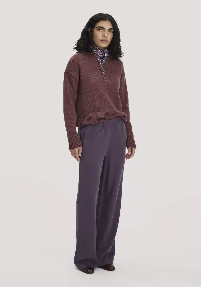 hessnatur hessnatur Damen Gewebe Hose Wide Leg aus TENCEL™ Lyocell - lila