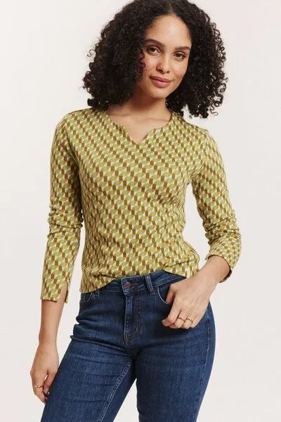 TRANQUILLO TRANQUILLO Jacquard-Pullover Aiskee aus GOTS-Bio-Baumwolle