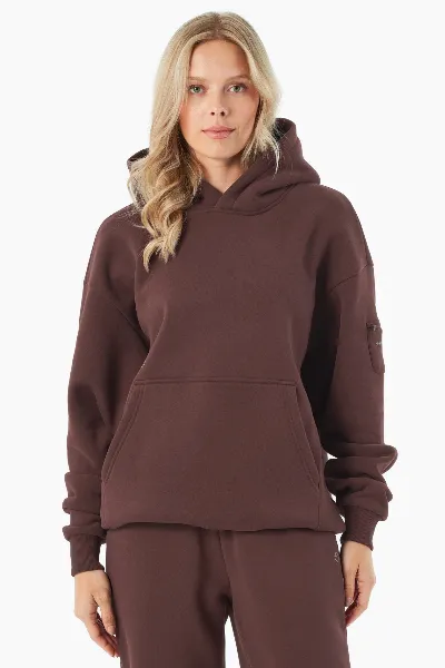 ORGANICATION ORGANICATION Herren vegan Hoodie Harvinn Bitter Chocolate