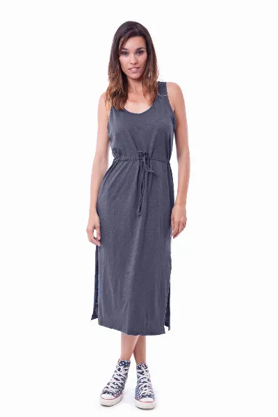 RAVENS VIEW IBIZA RAVENS VIEW IBIZA Damen vegan Kleid Mariona Anthrazit Grau