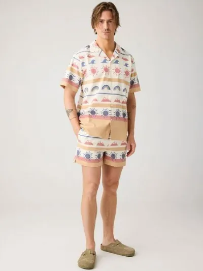 KnowledgeCotton Apparel KnowledgeCotton Apparel Mittellange Seersucker-Badeshorts aus Bio-Baumwolle