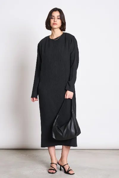 JAN N JUNE JAN 'N JUNE Damen vegan Kleid Crinkle Dimma