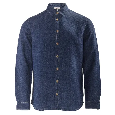 Living Crafts LIVING CRAFTS - Herren Hemd - Blau