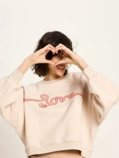 LANIUS LANIUS Statementsweatshirt (GOTS) aus Bio-Baumwolle
