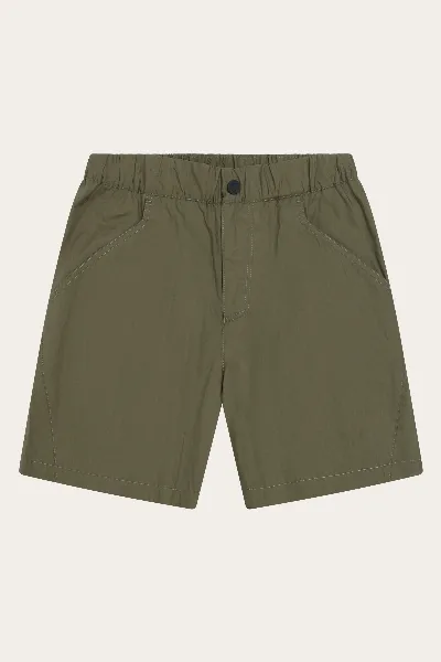 KnowledgeCotton Apparel KnowledgeCotton Apparel Damen vegan Shorts Damen Sky Relaxed Vent Ripstop 90 Burned Olive
