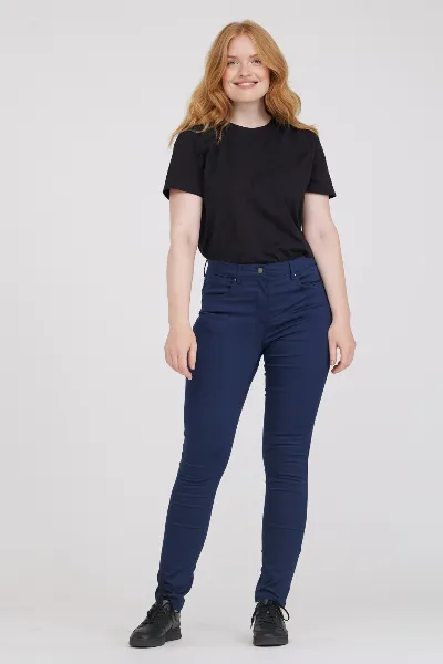 LAURIE LAURIE Damen vegan Jeans Laura Slim Ml Marineblau