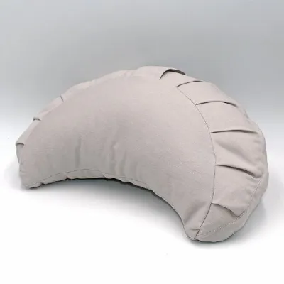 BAGHI BAGHI Meditationskissen Halbmond basic aus Bio-Baumwolle kbA - Sitzhöhe 12cm