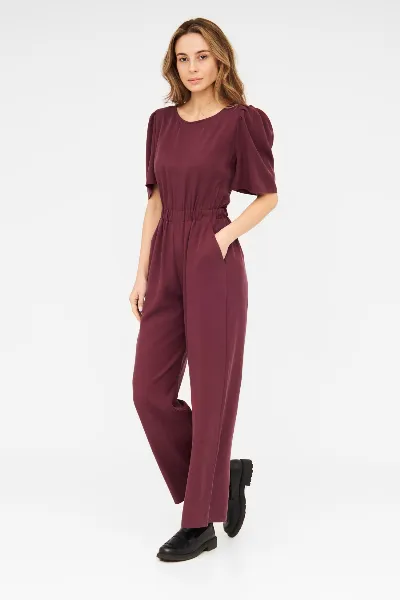 WiDDA WiDDA Damen vegan Jumpsuit Candy Wine Red