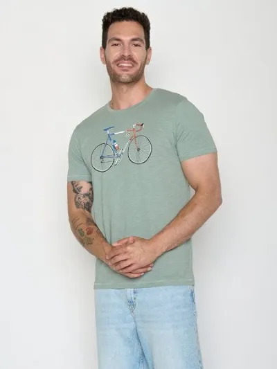 GreenBomb GREENBOMB Bike Jacques Spice - Sportliches T-Shirt aus Bio-Baumwolle / hochwertiger Print / GOTS / Fair & Vegan