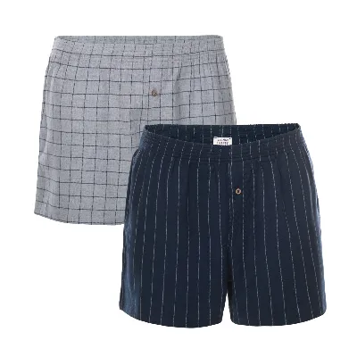 Living Crafts LIVING CRAFTS - Herren Boxer-Shorts, 2er-Pack - Gemustert