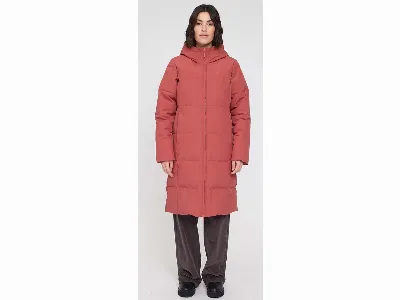 MAZINE MAZINE Damen-Steppmantel 'Basic Puffer' mit 2-Wege-Reißverschluss, marsala,