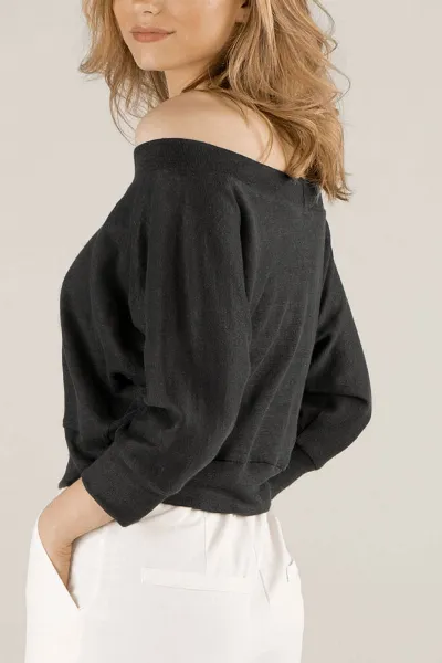 TAWAST TAWAST Damen vegan Pullover Sunlight Play Jetstone
