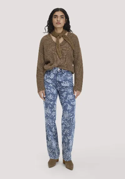 hessnatur hessnatur Damen Jeans Straight Relaxed aus Bio-Baumwolle mit TENCEL™ Lyocell - blau