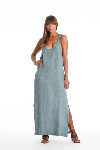 RAVENS VIEW IBIZA RAVENS VIEW IBIZA Damen vegan Leinenkleid Ariana Chinois