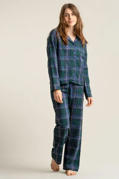 KOMODO KOMODO Damen vegan Pyjama Set Jim Jam Uhr