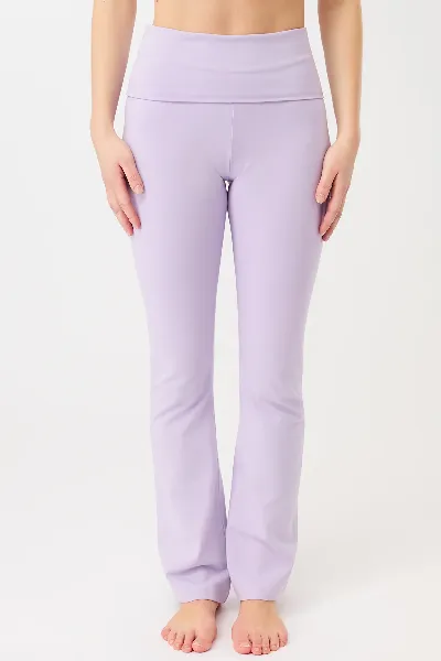 mandala MANDALA Damen vegan Hose Classic Rolldown Violett