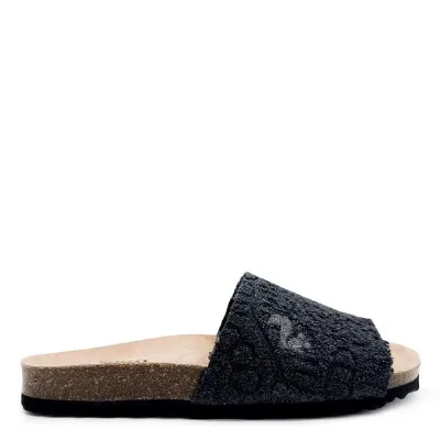thies Vegane thies ® Eco Bio Terry Slide Sandale aus Bio-Baumwolle Frottee