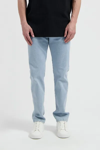 MUD Jeans MUD Jeans Herren vegan Jeans Mid Straight Bryce Light Stone