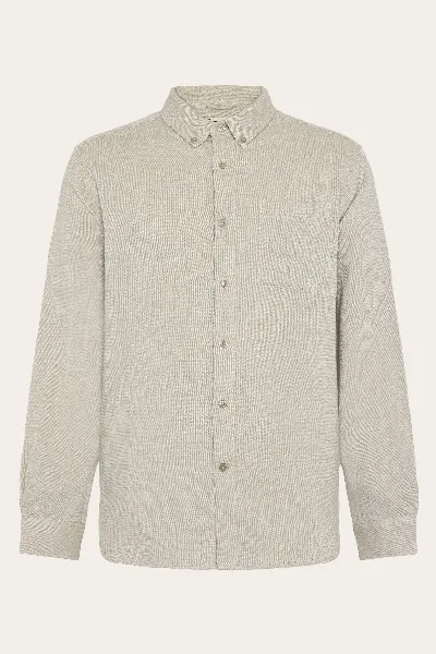 KnowledgeCotton Apparel KnowledgeCotton Apparel Herren vegan Hemd Struktur Twill
