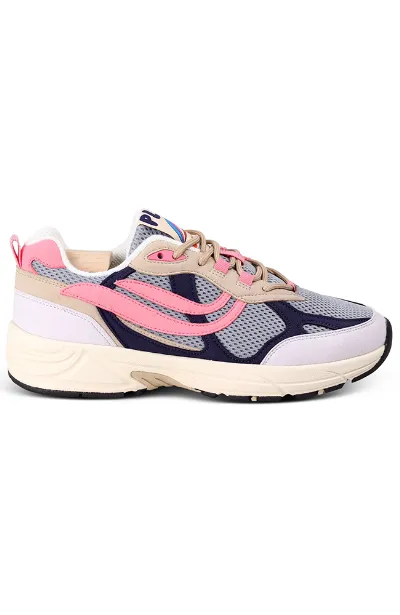Genesis Genesis Damen vegan Turnschuhe G-Eco`99 Reco Grau Marine Pink