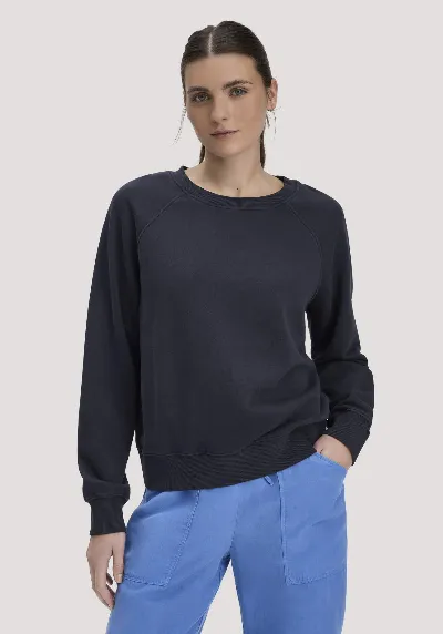 hessnatur hessnatur Damen Sweatshirt Oversize aus Bio-Baumwolle - blau