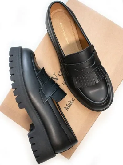 Will's Vegan Shop Will's Vegan Shop Fransen-Loafer mit Gleissohle Damen