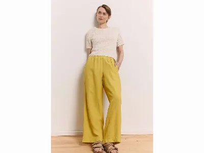 tranquillo tranquillo Damen-Hose Rooxy aus Leinen mit Seitentaschen, mango mint,