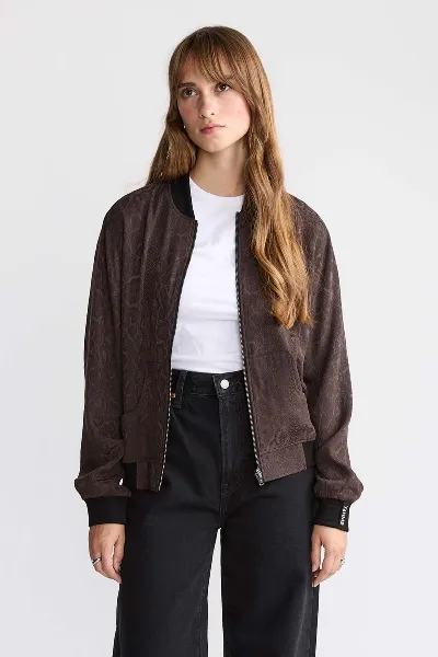 Yahmo Yahmo Damen vegan Jacke Bomber Reversible Ruth Cobra/