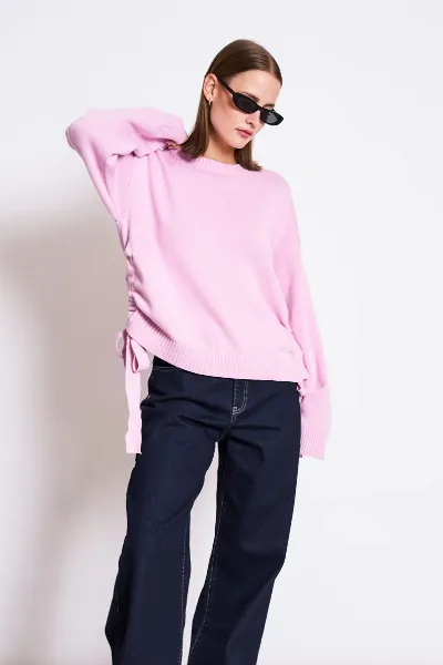 JAN N JUNE JAN 'N JUNE Damen vegan Pullover Caper Light Orchid Pink