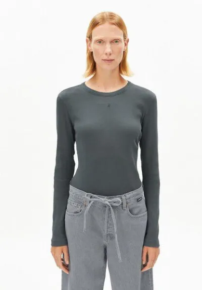 ARMEDANGELS ARMEDANGELS GMT DYE RIB Damen Ripp-Longsleeve aus Bio-Baumwoll Mix